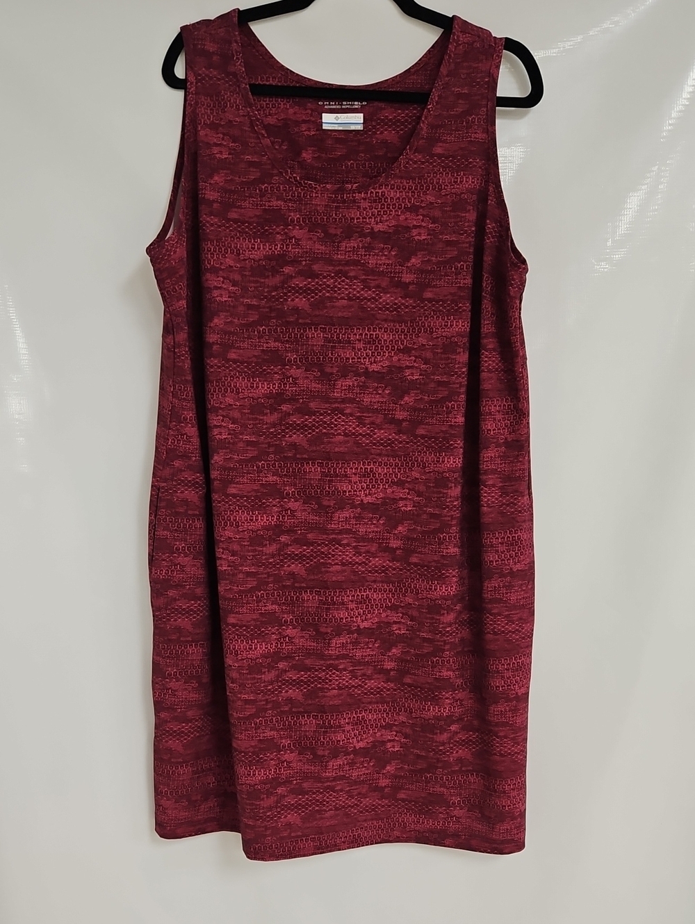 Columbia Sleeveless Midi Athletic Dress in Burgundy